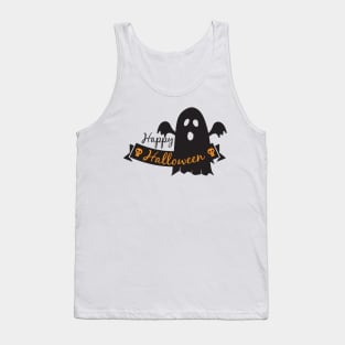 Halloween Ghost Banner Tank Top